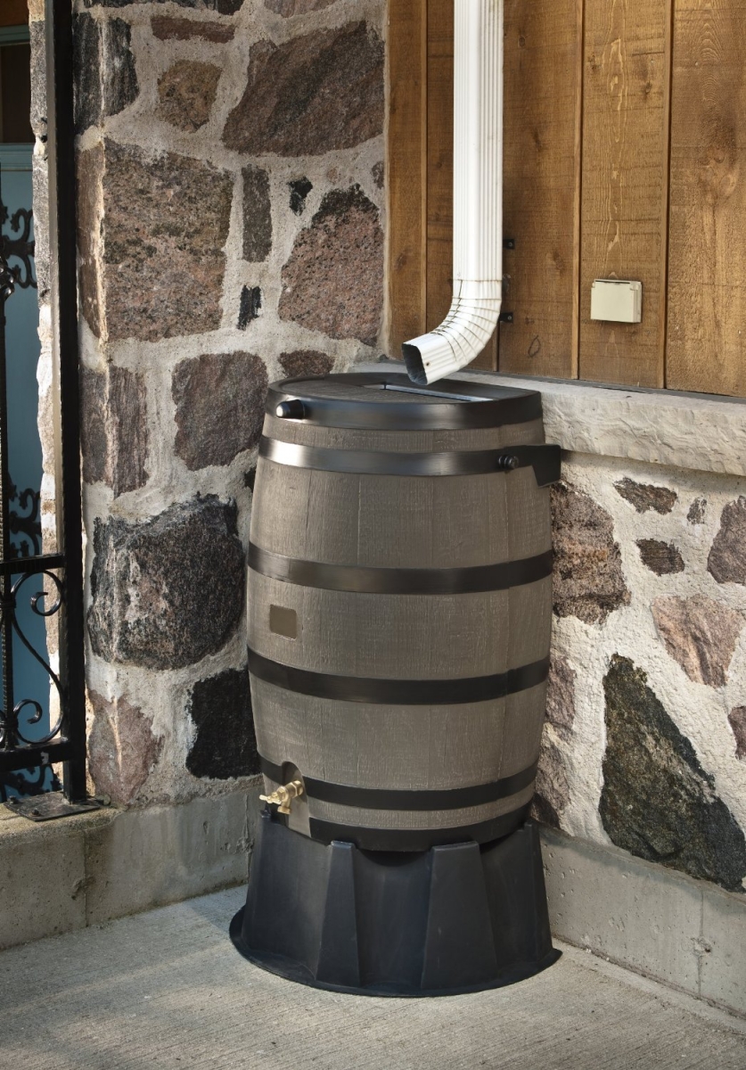 Upscale rain barrel