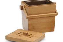 Countertop Bamboo Compost Pail