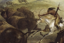 "Indians Hunting the Bison"... The Plains Indians were experts in sustainability.