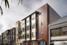The Harriet Apartments in San Francisco are microunits designed to promote sustainable living for residents of the building.