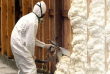SPF applied with Hazmat Suit