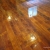 This concrete floor was stained, cut and treated to look like natural wood.