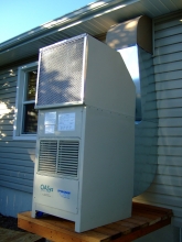 lowjumpingfrog via Flickr Evaporative cooling is more energy efficient because it cools air through evaporation of water.