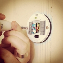 Home Depot claims that by switching from a manual to a programmable thermostat, you could save as much as $180.00 per year on your energy bill.